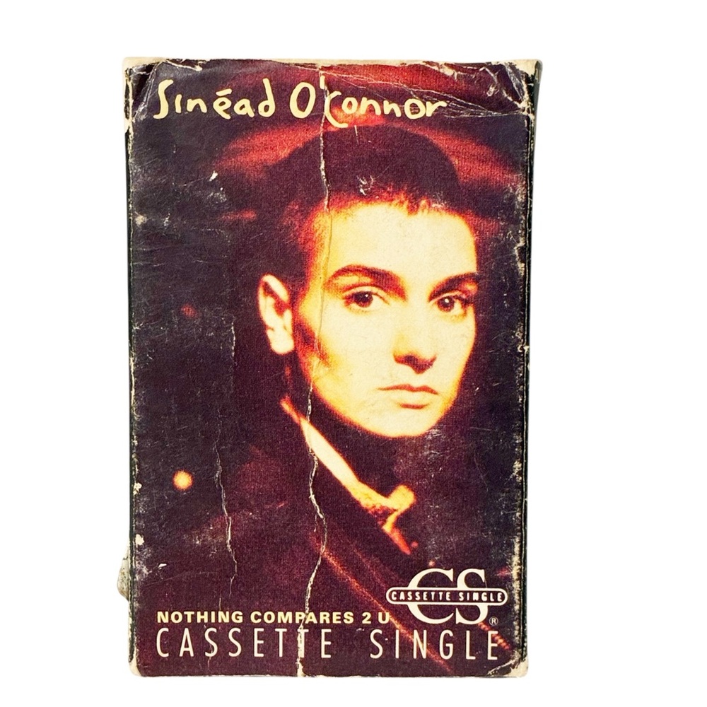 Sinead O’Connor Nothing Compares 2 U Single Cassette Tape Cardboard 1990 Vintage